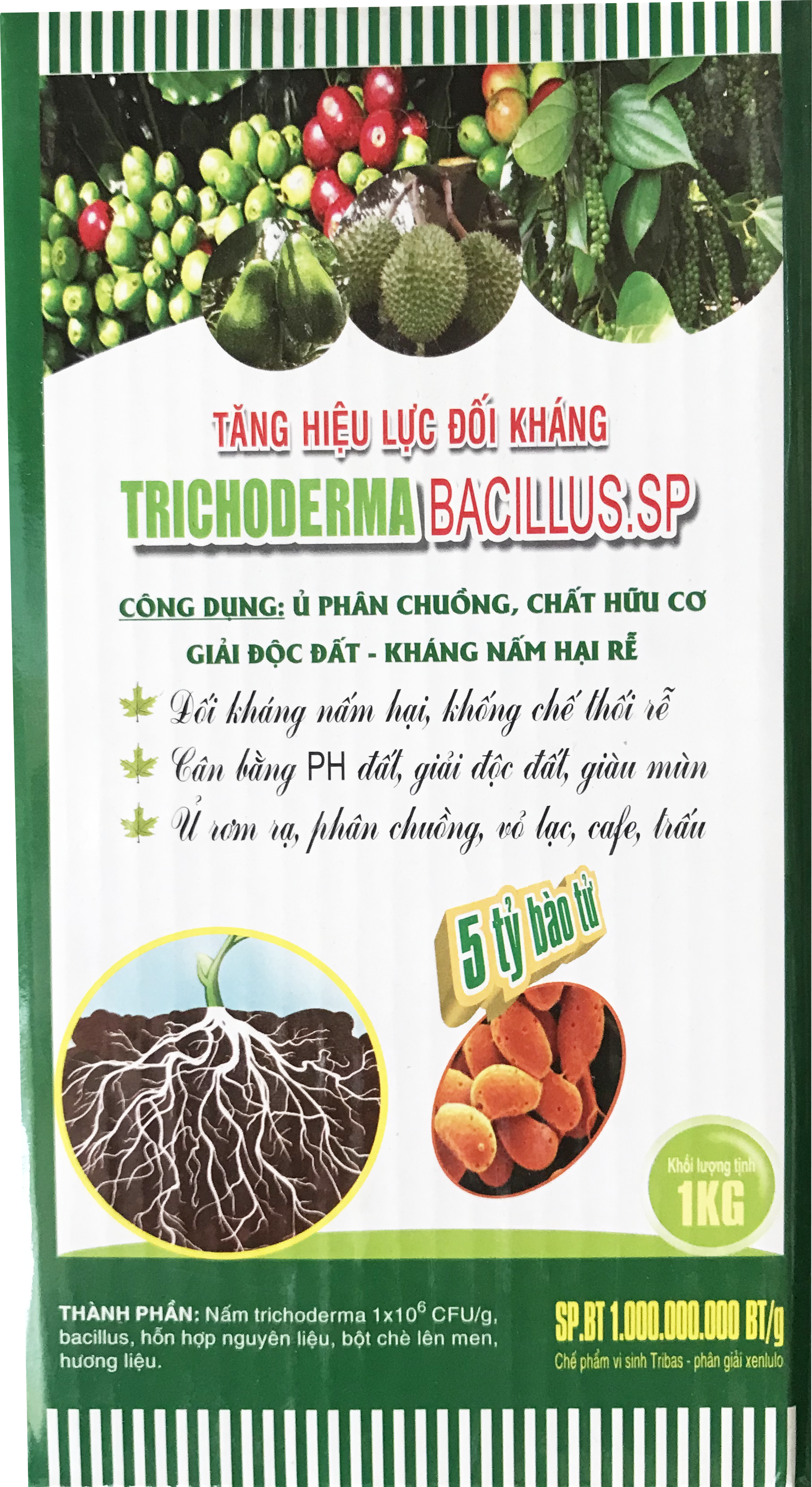 TRICHODERMA BACILLUS S.P 1KG